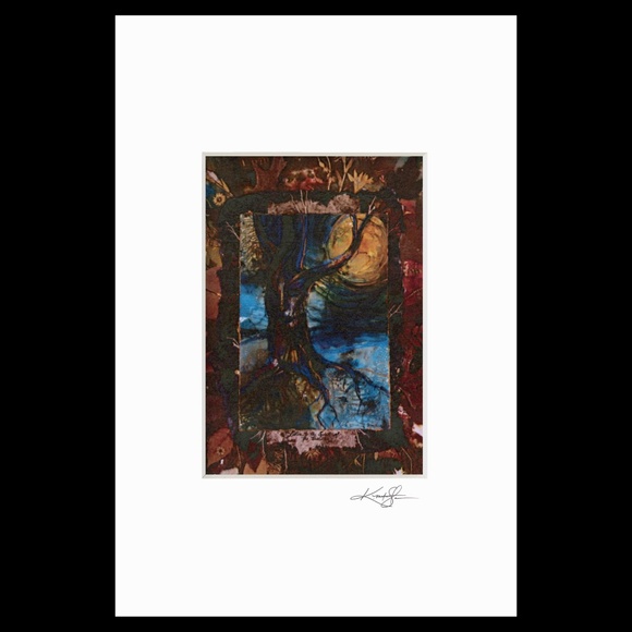 Tree Print in Mat from original painting by Kathy Morton Stanion - Tree Spirit - Picture 2 of 4